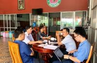 Ban kiểm tra Liên minh HTX Việt Nam kiểm tra các nội dung hỗ trợ theo chuỗi giá trị tại HTX G.V.H.B Cua biển Năm Căn – Cà Mau