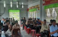 Mở lớp tập huấn tuyên truyền về kiến thức Kinh tế tập thể và hướng dẫn  kỹ thuật nuôi  sò huyết tại ấp Má Tám, xã Việt Thắng, huyện Phú Tân.