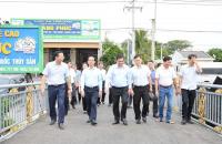 LÃNH ĐẠO TỈNH THĂM, KHẢO SÁT HOẠT ĐỘNG  HỢP TÁC XÃ ĐỒNG TIẾN, XÃ VĨNH HẬU