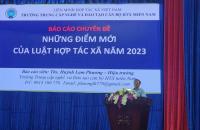 Liên minh hợp tác xã tỉnh Cà Mau - Chủ động tham gia xây dựng, triển khai chủ trương, chính sách phát triển kinh tế tập thể, hợp tác xã trong nhiệm kỳ 2020-2025