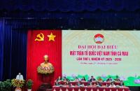 Ngày làm việc thứ nhất Đại hội đại biểu Mặt trận Tổ quốc Việt Nam tỉnh Cà Mau lần thứ I, nhiệm kỳ 2025–2030