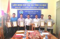 Lễ kết nạp thành viên chính thức Liên minh HTX tỉnh năm 2019